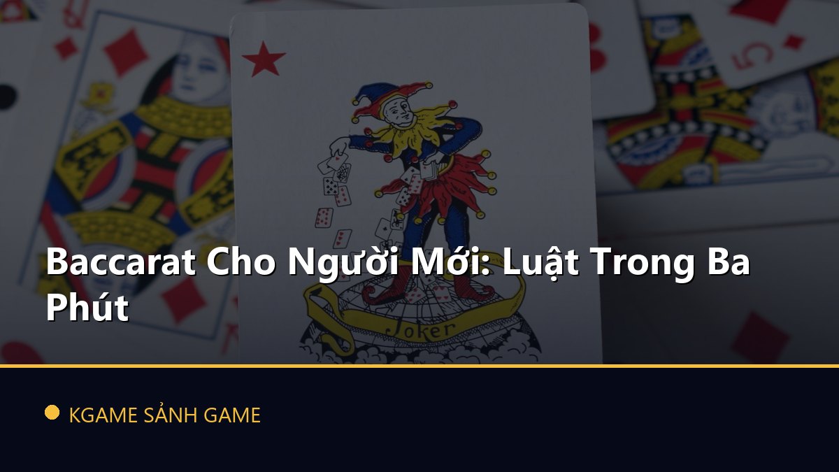 Read more about the article Baccarat Cho Người Mới: Luật Trong Ba Phút